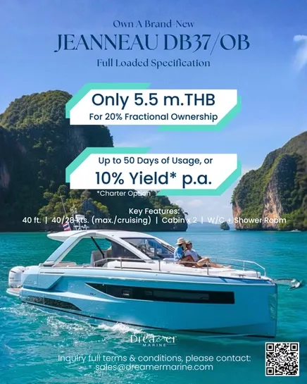 JEANNEAU DB37/OB — Own a Brand New yacht for 5.5 million THB fractional ownership